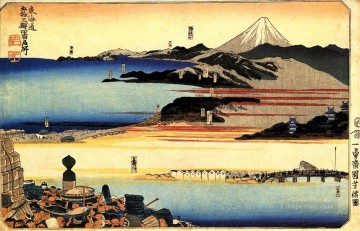 the fifty three stations of the tokaido Utagawa Kuniyoshi Ukiyo e Oil Paintings